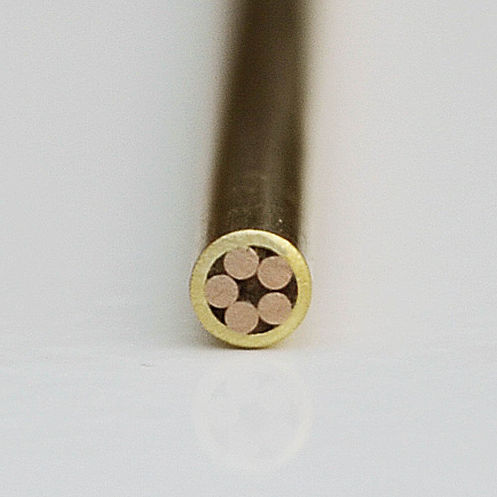 Whole Earth SupplyMosaic Pin Pins Knife Handle Custom Knives Blank Blades Brass Copper Steel for Hunting Knives (1/8")