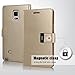 Galaxy Note Edge Case, [Drop Protection] GOOSPERY Rich Diary [Wallet Case] Premium Soft Synthetic Leather Case [ID/Card & Cash Slot] Cover for Samsung Galaxy Note Edge (Gold) NTE-RIC-GLD