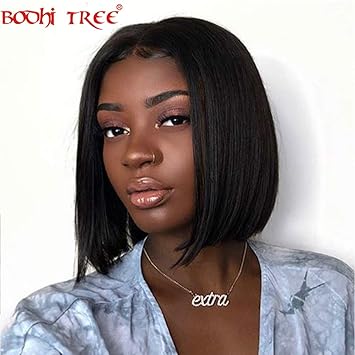 Amazon Com Bodhi Tree 13x4 Lace Front Short Bob Wigs Brazilian