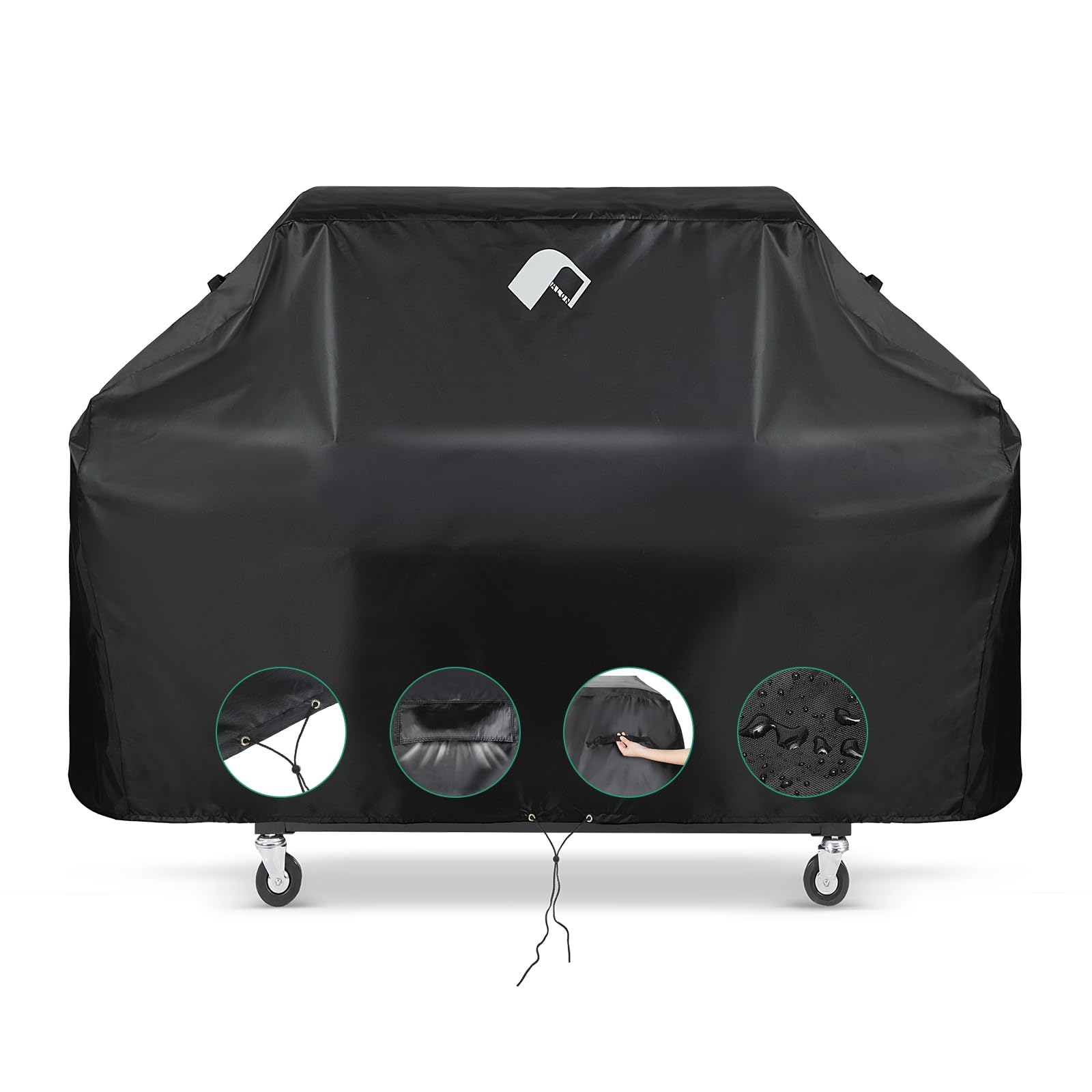 PALON 75 inch Waterproof BBQ Grill Cover, Gas Grill Cover Heavy Duty