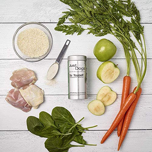 JustFoodForDogs DIY Human Quality Dog Food, Nutrient Blend Base Mix for Dogs Chicken and White