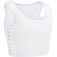 CuteStreet Transgender FTM Chest Binder Adjustable Affordable Breathable and Strong Compression Tank Top Trans Bra Binder