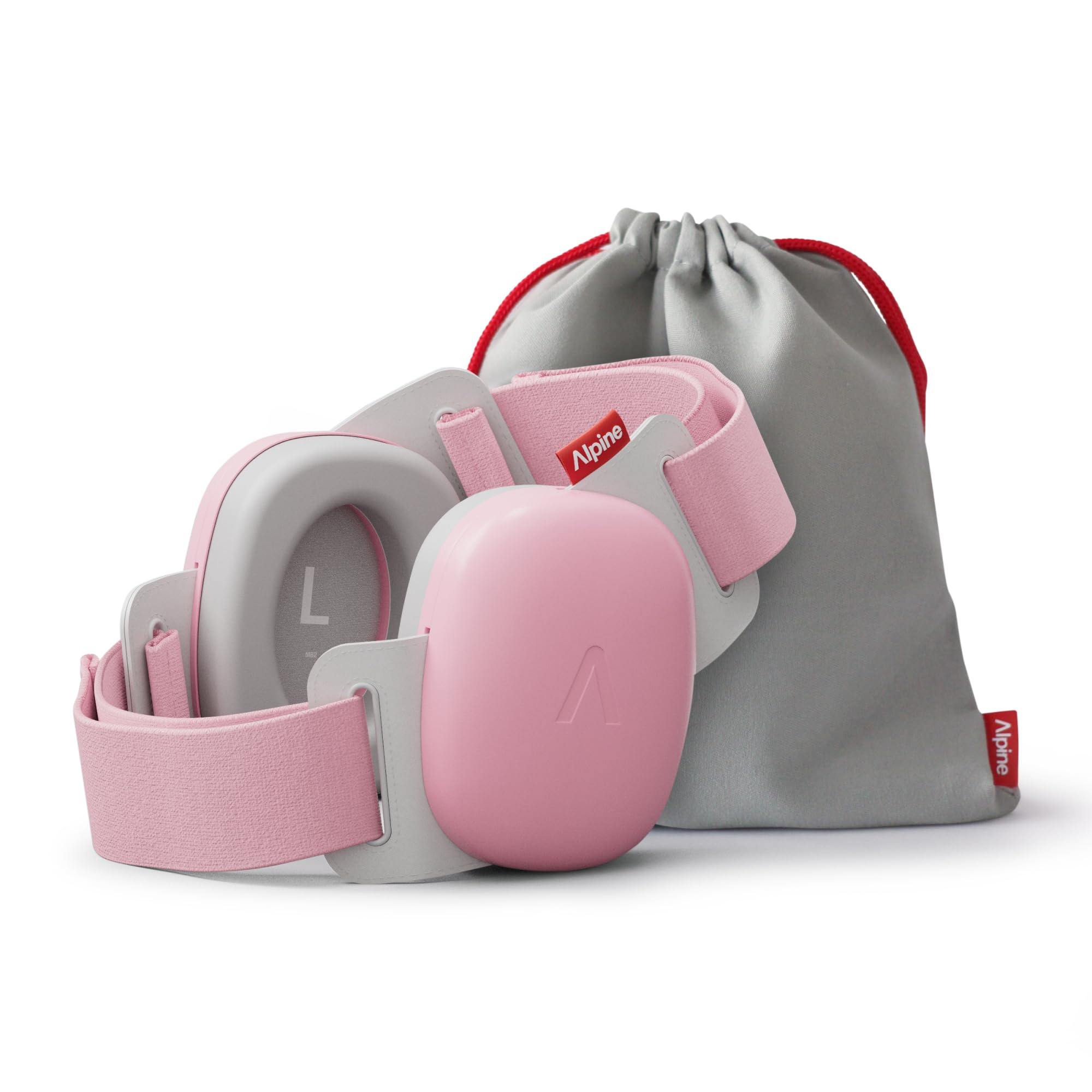 Alpine Muffy Baby Comfort - Ear Defenders for Babies and Toddlers - CE & UKCA Certified - Unique Headband for Safe Fit & Comfort Multi-adjustable for Ages Up To 48 Months - 24dB Sound Reduction, Pink
