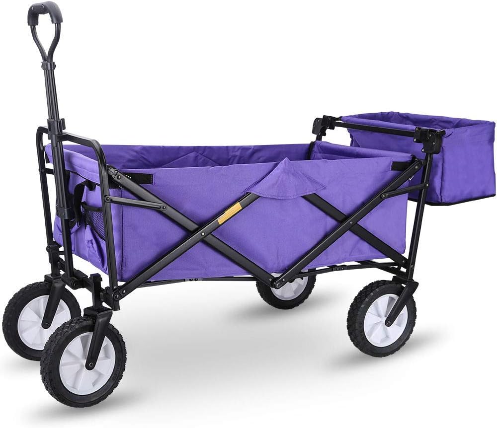 WHITSUNDAY Collapsible Folding Garden Outdoor Park Utility Wagon Picnic Camping Cart 8