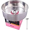 VEVOR Electric Cotton Candy Machine, 1000W Commercial Floss Maker w/Stainless Steel Bowl, Sugar Scoop and Drawer, Perfect for Home, Carnival, Kids Birthday, Family Party, Pink
