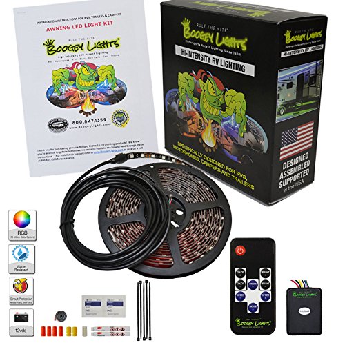 Boogey Lights KRV-VS-MC-BK M7 Hi-Intensity Awning Light for RVs, Motor Homes, Campers and Trailers