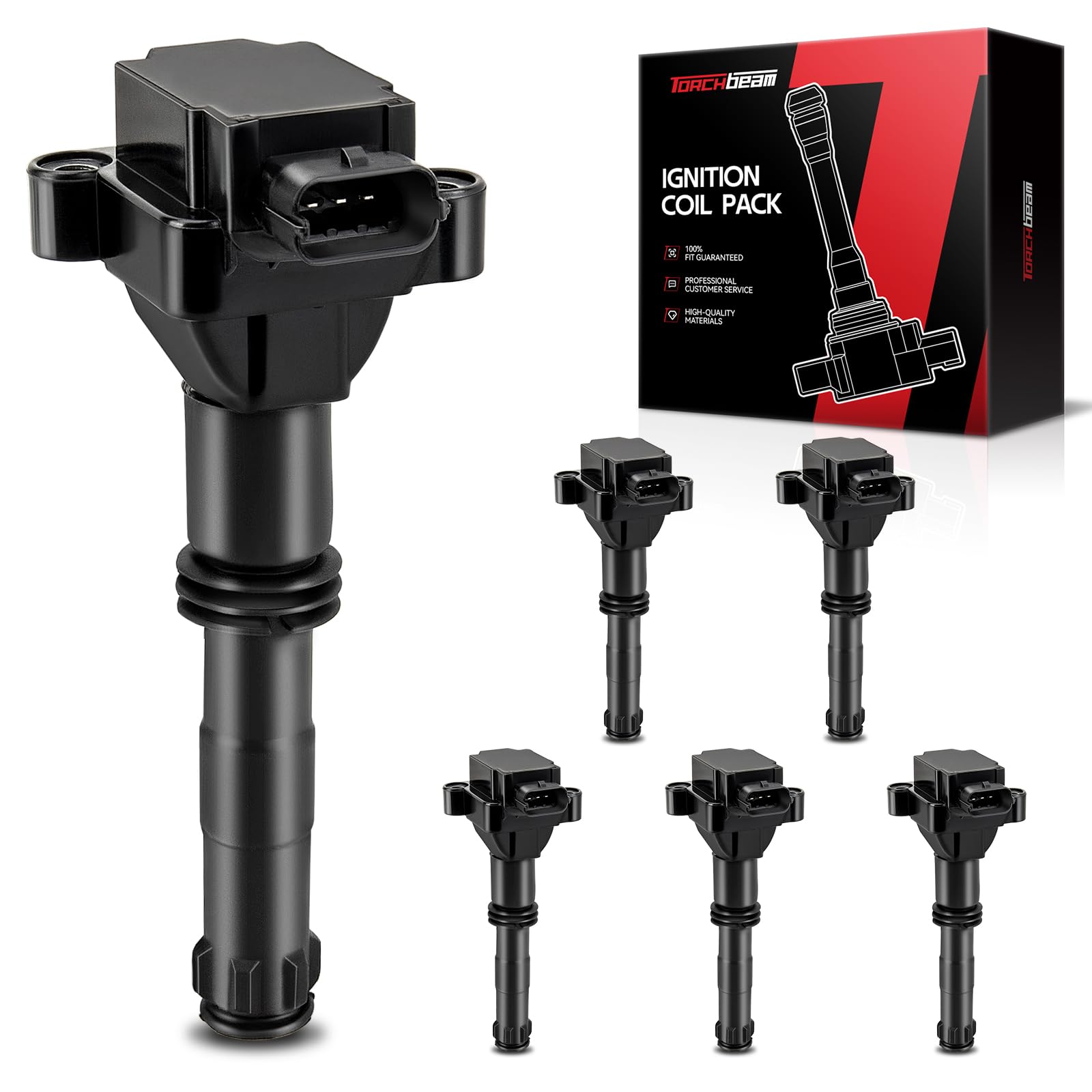 Torchbeam 6 Packs Ignition Coil UF544 Fit for 911