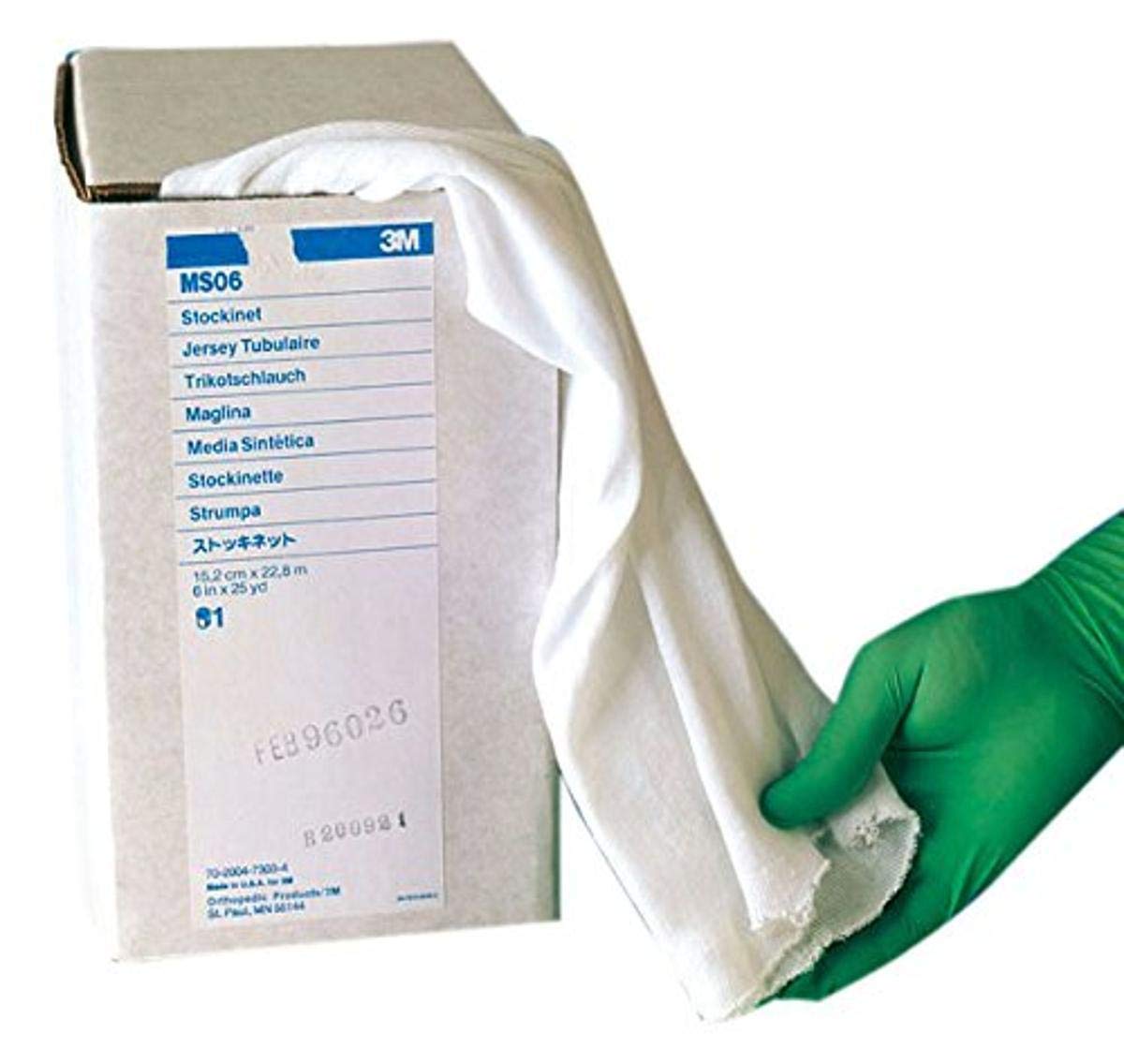 3M - Stockinet,Made of Non-Wovan Polyester, Water-repellent, Size 10 cm x 22.8 m, Pack of 1 Roll.