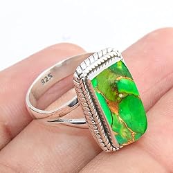 Sterling Silver 925 Ring For Women & Girls Green