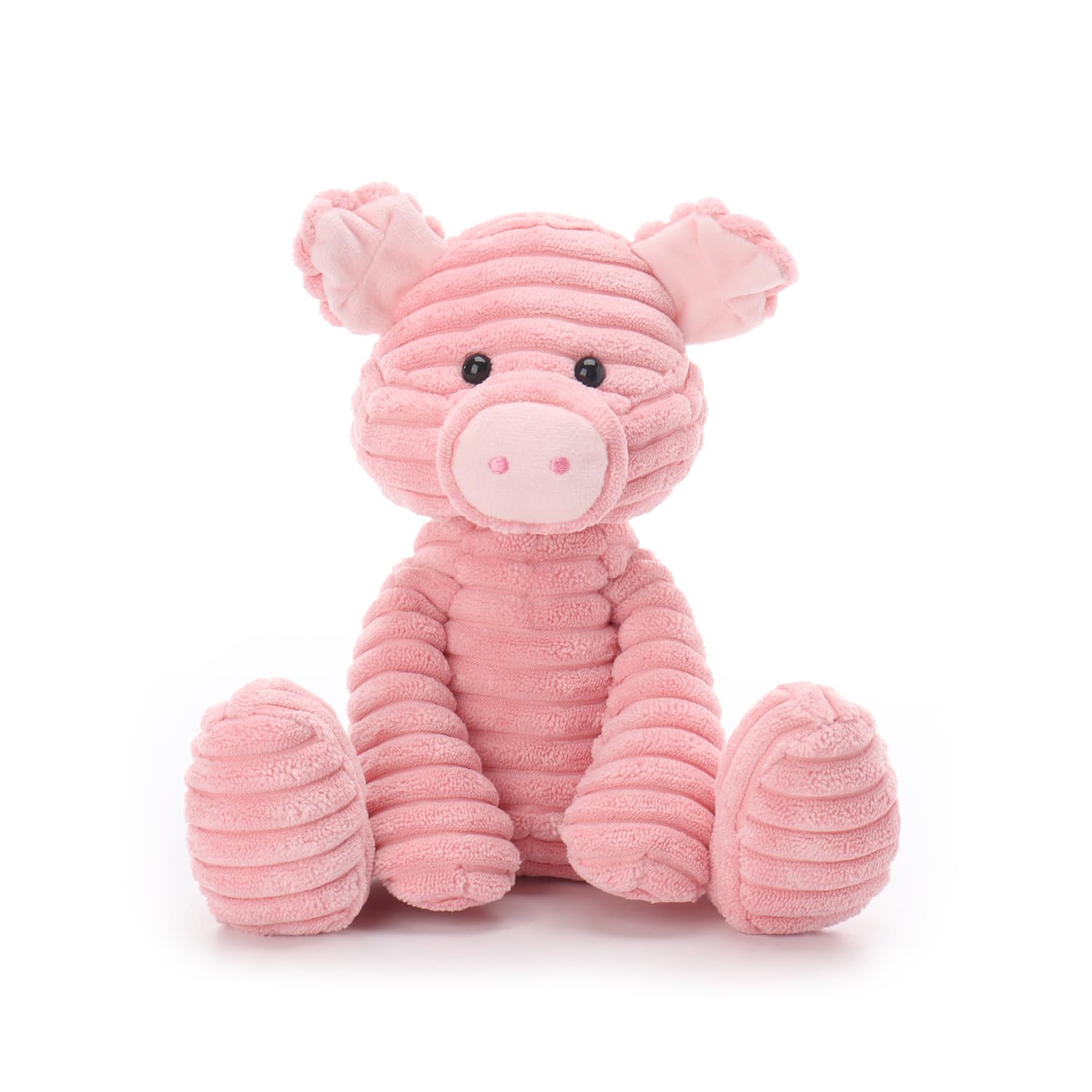 Apricot Lamb Plush Toys Corduroy Pig Stuffed Animal Soft Cuddly Perfect for Child (Corduroy Pig, 9 Inches)