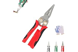 Voltmaster 8-in-1 Tool, 8 in 1 Wire Stripper with Voltage Tester, for Cutting and Pulling Wires, Cable Scissors, Voltage Test