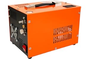 NGCYGE PCP Air Compressor 4500Psi 30Mpa Water/Oil-Free Air Pump Rifle Pistol Paintball Tank Power Supply Built-in 12V Car DC or Home 110V AC Household with Power Converter