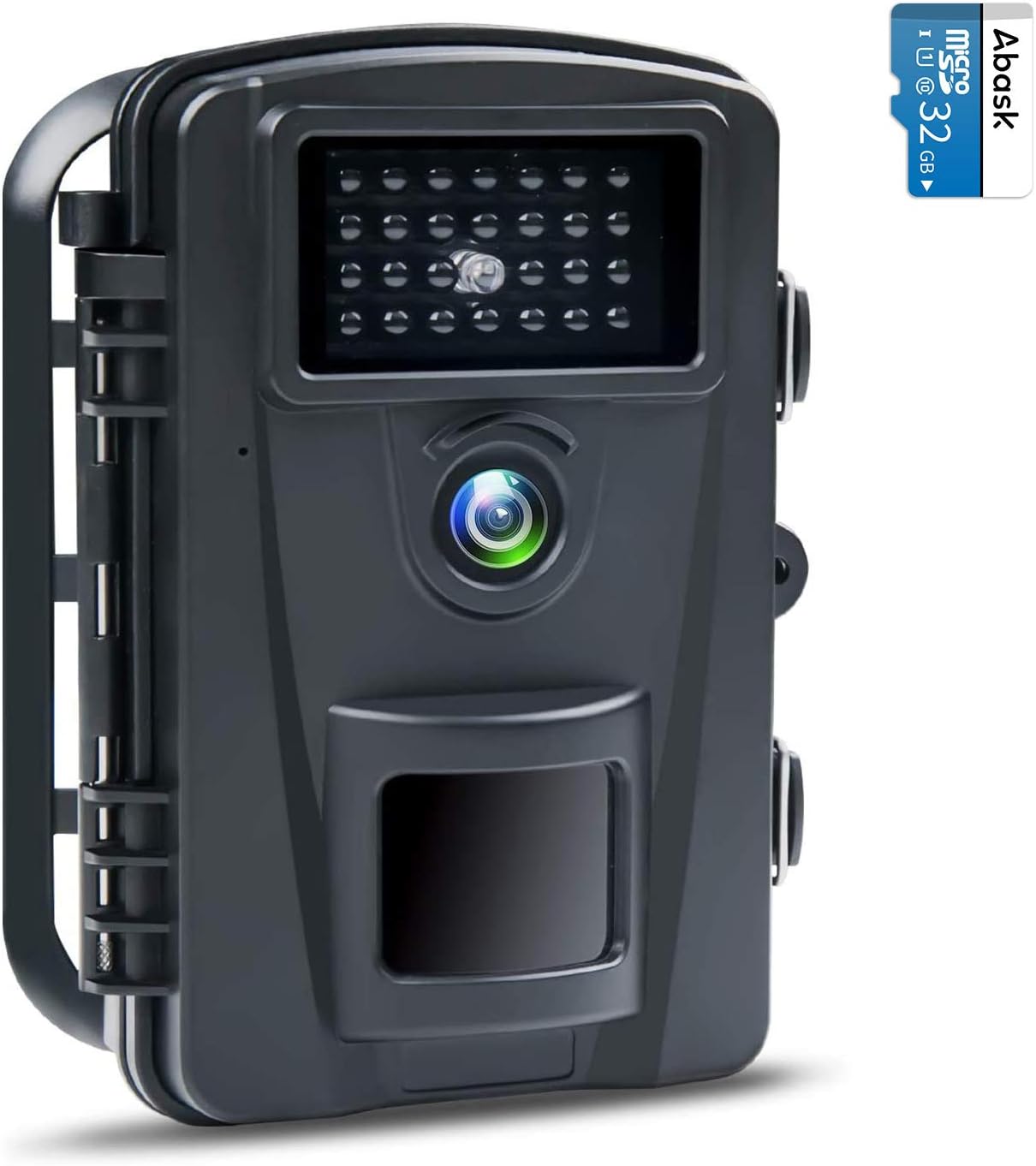 Amazon Co Jp 防犯カメラ トレイルカメラ Abask 21改良型 屋外カメラ 電池式 暗視カメラ 90 撮影範囲 人感センサー Ip66防水防塵 野外用 1600万画素 1080pフルhd 夜間不可視赤外線ライト搭載 上書き録画 32g Micro Sdカード 18ヶ月保証 Pse認証済 日本語取扱