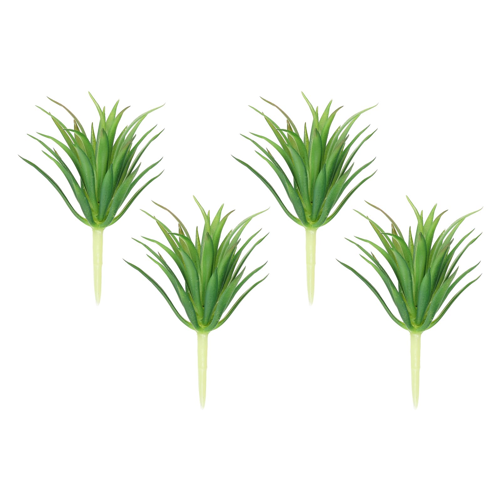 PATIKIL Artificial Succulent Plants, 4 Pack Small Fake Plants Faux Succulents Plant Unpotted for Home Garden Decoration, Gradient Green