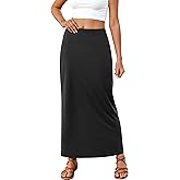 ANRABESS Maxi Skirts for Women Summer Casual Elastic Waisted Ankle Length Flowy Swing 2026 Spring Long Skirt