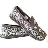 Grey Bandana House Shoes Slippers Trooper Brand New Size 7,8,9,10,11,12,13