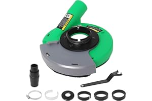 4.5"-5" Universal Surface Dust Shroud for Angle Grinder, Adjustable Sliding Cover, Grinder Dust Shroud for Concrete Surface, 