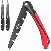 10 inch Folding Saw, SK9 High Carbon Steel Pruning Hand Saw | for Wood Cutting, Tree Trimming, Camping and Gardening Work, Gifts for Men