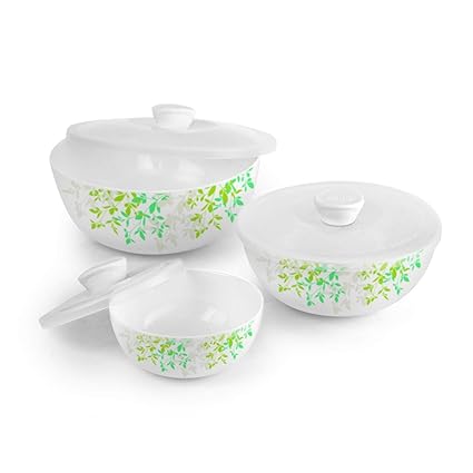 Cello Opalware Mixing Bowls, 3-Piece, White