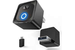 SUMK 2-in-1 Wireless CarPlay Adapter for Apple iPhone & Android Auto - [One-Click Disconnect] Plug & Play CarPlay Dongle, Con