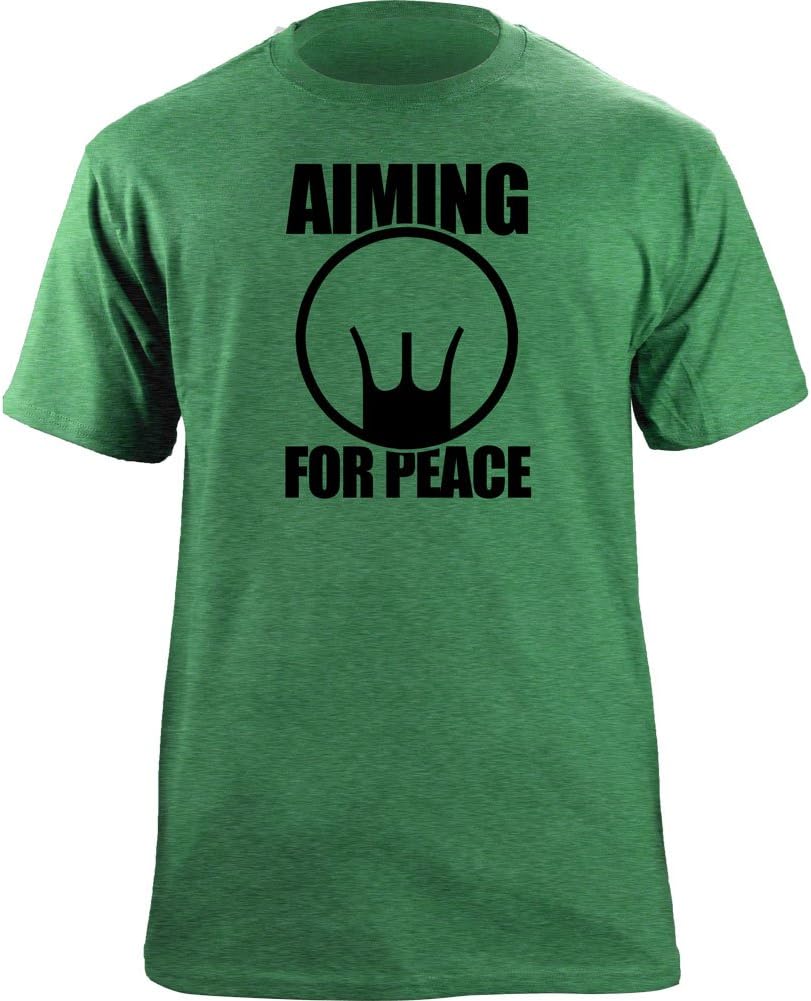 Aiming for Peace Sign M16 AR15 Sights Graphic T-Shirt
