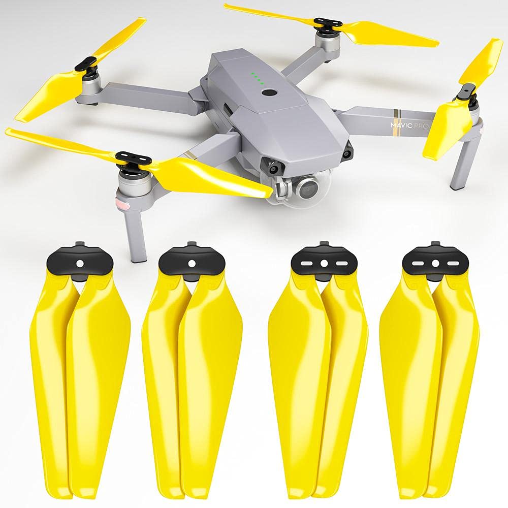 Master Airscrew Stealth Propellers for DJI Mavic Pro & Platinum - Yellow, 4 pcs