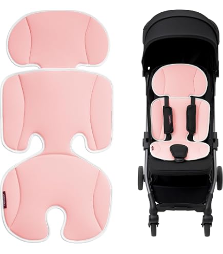 Kaseeous Baby Car Seat Cooling Pad, Mink Dot Carseat Cooler Mat for Girls Boys, Stroller Pad with 3D Breathable Mesh, Multifunctional Infant Insert Liner for Summer : Baby