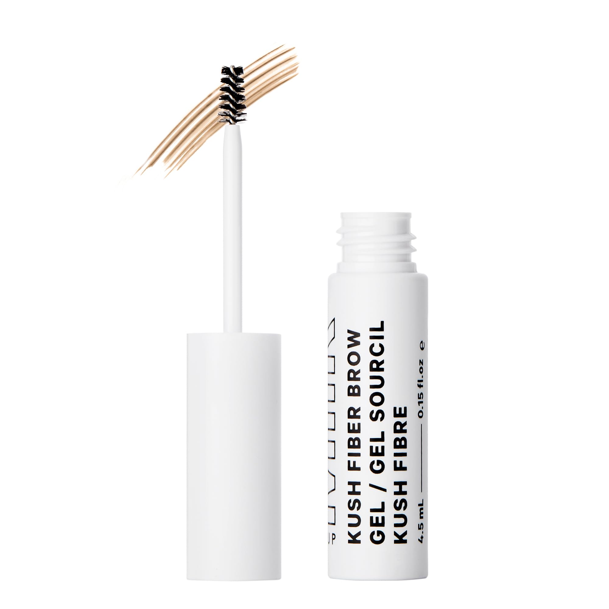 Photo 1 of Milk Makeup KUSH Fiber Brow Gel – Tinted Gel Fluffs, Fills + Holds Eyebrows for a Fuller, Natural Look – Conditioning, Vegan Formula – Haze (Blond), 0.15 oz