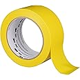 3M Vinyl Tape 764, General Purpose, 2 in x 36 yd, Yellow, 1 Roll, Light Traffic Floor Marking Tape, Social Distancing, Color Coding, Safety, Bundling