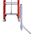 Levelok Detachable Supreme Extender - 1 Ladder Leveler w/Side Tip Stabilizer Arm & 2 Base Units - LL-STB-4SE-2QC - Snaps on Either Side of Ladder