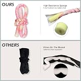 Jsdoin Heatless Hair Curlers Sponge Large Rollers DIY Hairstyle & Silk view 3