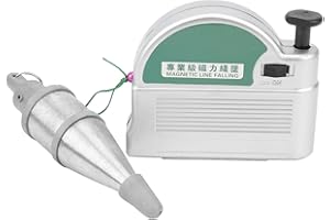 NAROOTE Plumb Bob, Plumb bob with String, 6 Meters Alloy Steel Vertical Measuring Tool, Plumb Bob with Magnetic Recoil Cord Box for Woodworking