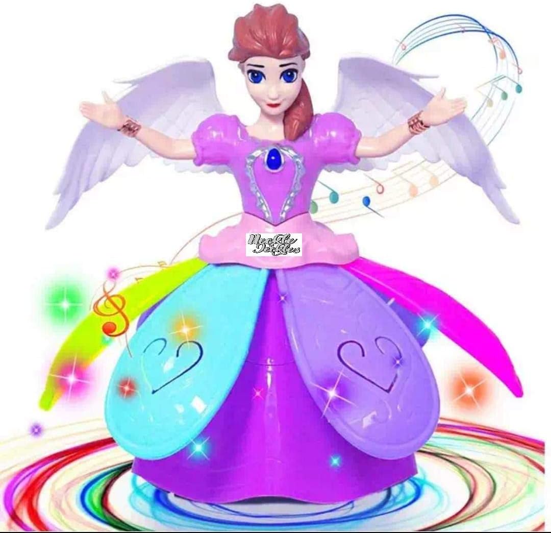 Heckle n Jeckles Dancing Angel Girl Robot Doll with Lights and Music for Girls Kids