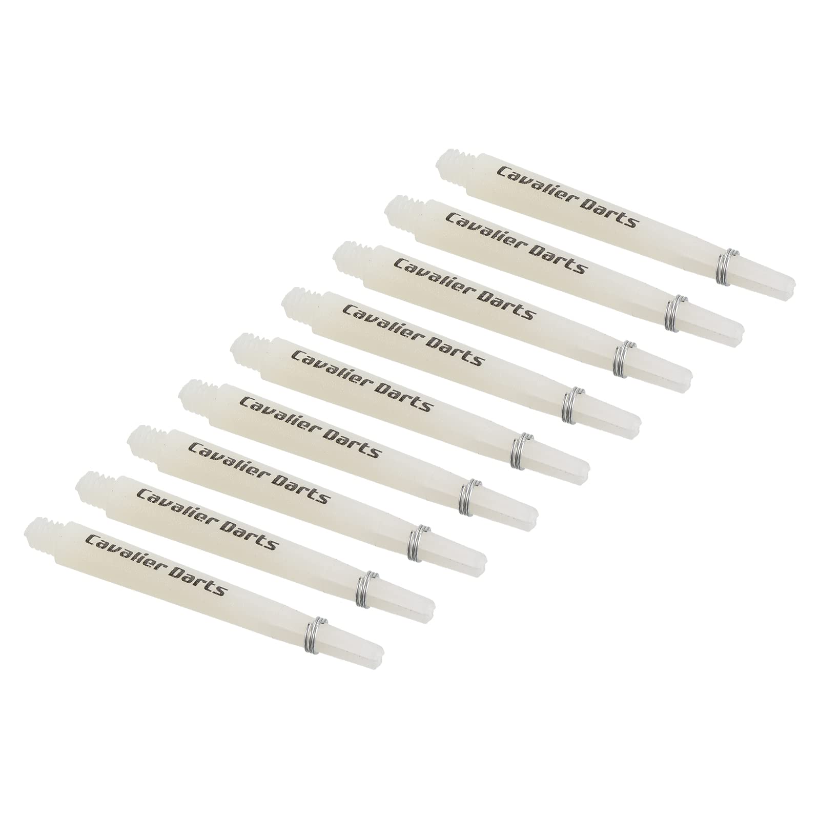 PATIKIL 45mm Dart Shafts, Medium 2BA Thread Plastic Dart Stems Dart Accessories for Steel Tip - 9 Pack (White)