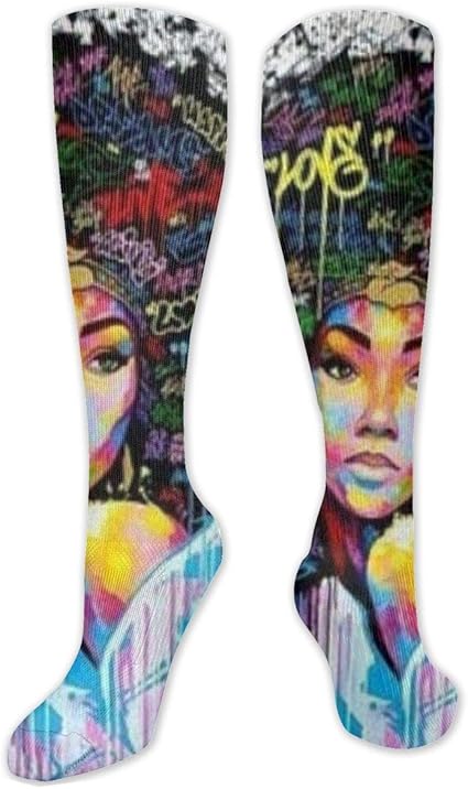 Amazon.com: Tube Socks African American Girl Knee High Socks Unisex