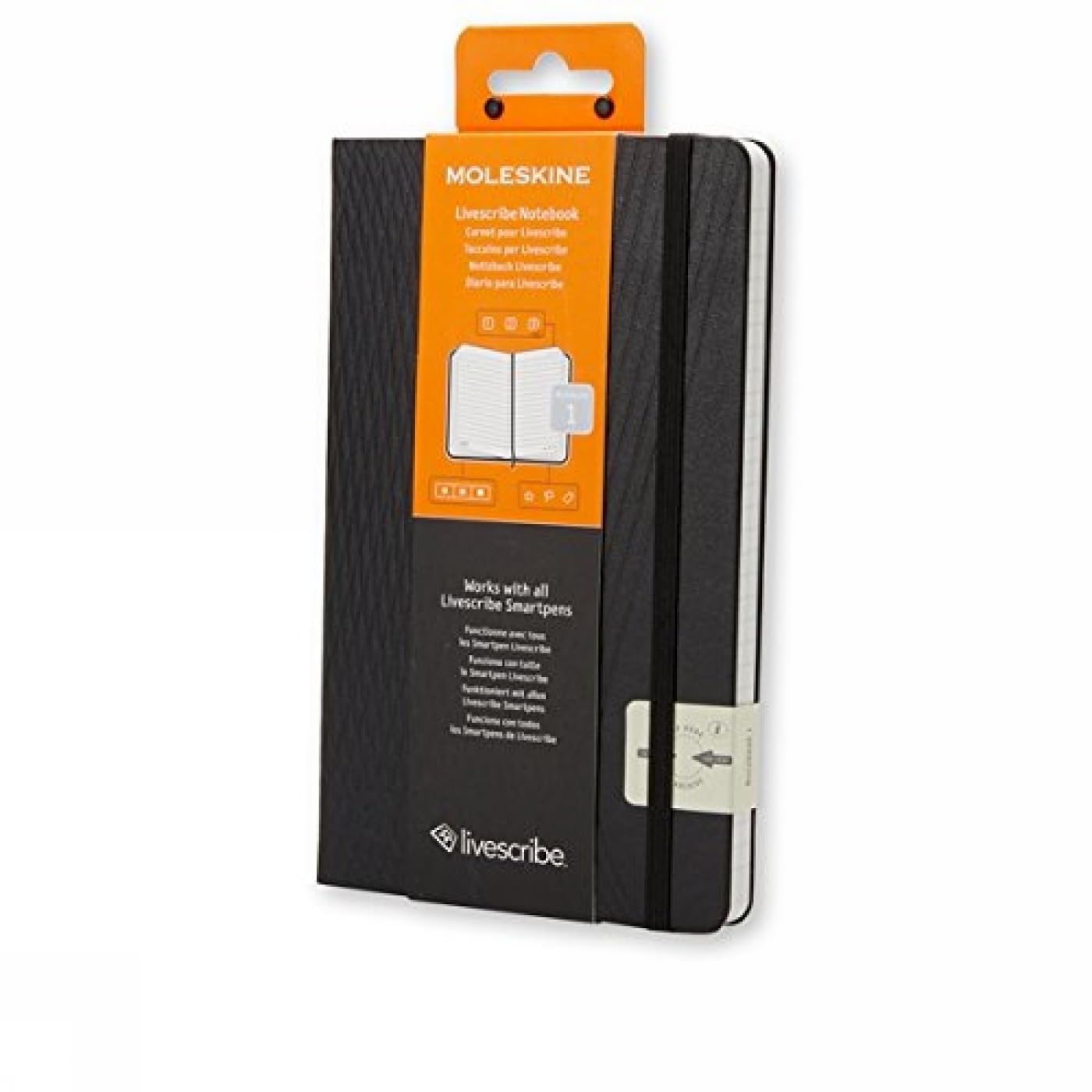 Moleskine Livescribe Notebook Ruled Black Large