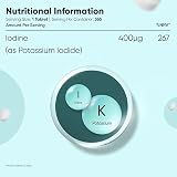 WeightWorld Iodine Tablets 400mcg Potassium Iodide 365 Vegan, 1 Year view 6