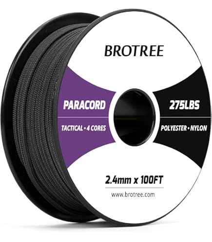 Atwood Rope Cavo Tattico 275 – 100 Piedi Paracord Nylon Per Sopravvivenza E Campeggio