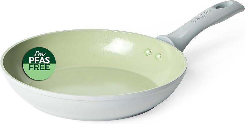 Salter Earth 24cm Frying Pan Ceramic Non-Stick PFAS-Free Induction Green