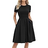 oxiuly Summer Dresses for Women 2024 Party Church Bridesmaid Graduation Dress with Pockets S253
