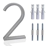 5 Inch House Numbers for Outside, Metal Modern