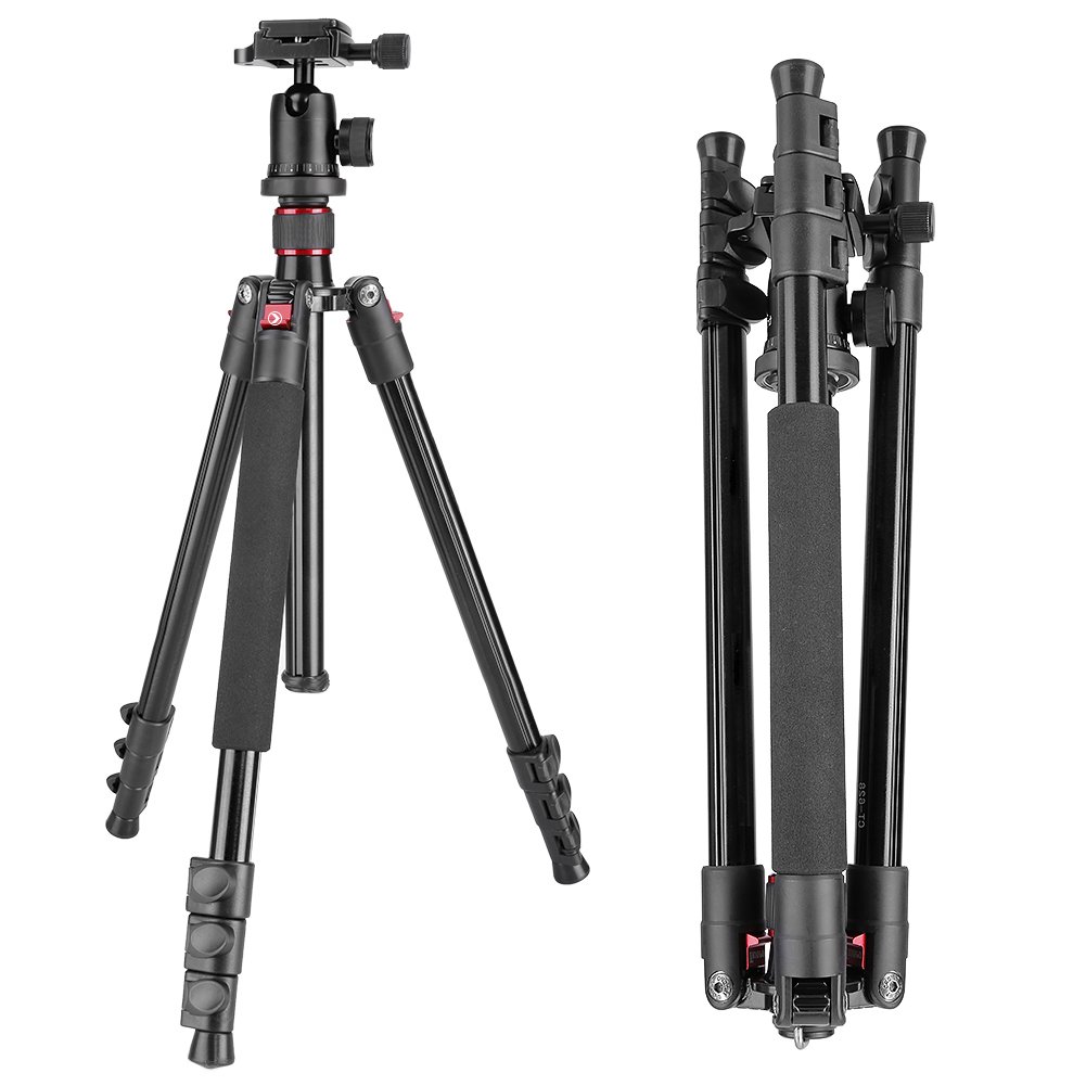 Neewer Alluminum Alloy 62/158cm Camera Tripod with 360 Degree Ball Head, 1/4 Quick Shoe Plate, Bag for DSLR Camera, Video Camcorder, Load up to 17.6lbs/8kg