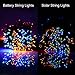 [18650 Rechargeable Battery Included] easyDecor Battery Operated String Lights 200 LED 72ft with Automatic Timer 8 Mode Christmas String Lights for Garden Outdoor Holiday Decoration (Multicolored)
