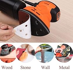180 Grit Mouse Detail Sander Sandpaper, 40 PCS 6