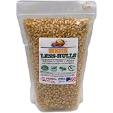 Intl. Popcorn White Hulless (Less Hulls) Premium Popcorn Kernels &bull; Pesticide-Free, Chemical-Free, Glyphosate-Free &bull; USA Grown &bull; All Natural, Vegan, Gluten Free, KOSHER &bull; Low Calorie High Fiber Snack &bull; Perfect for Movie Night &bull; 1.9lb