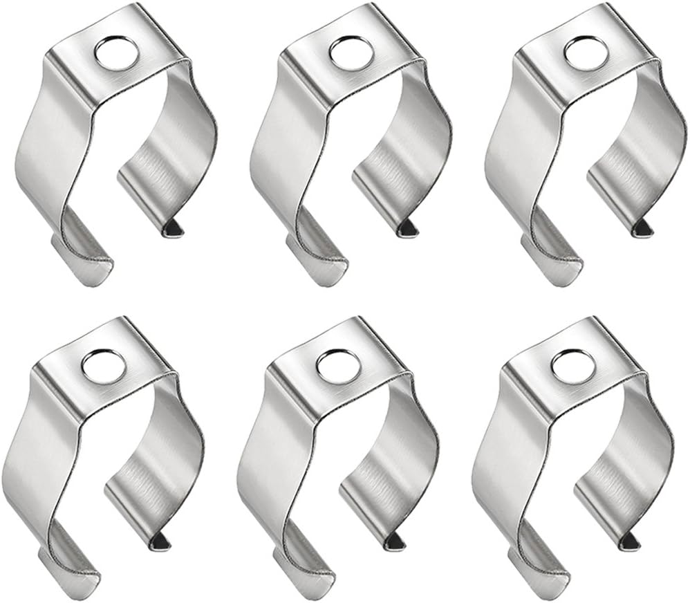 sourcing map T8 U Clips Holder Bracket for LED Light Tube LED Fluorescent Tube Replacement Mounting Accessories