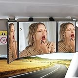 Sun Visor Vanity Mirror,Huicocy Car Sun Visor Mirror Makeup Vanity Mirror Car Co