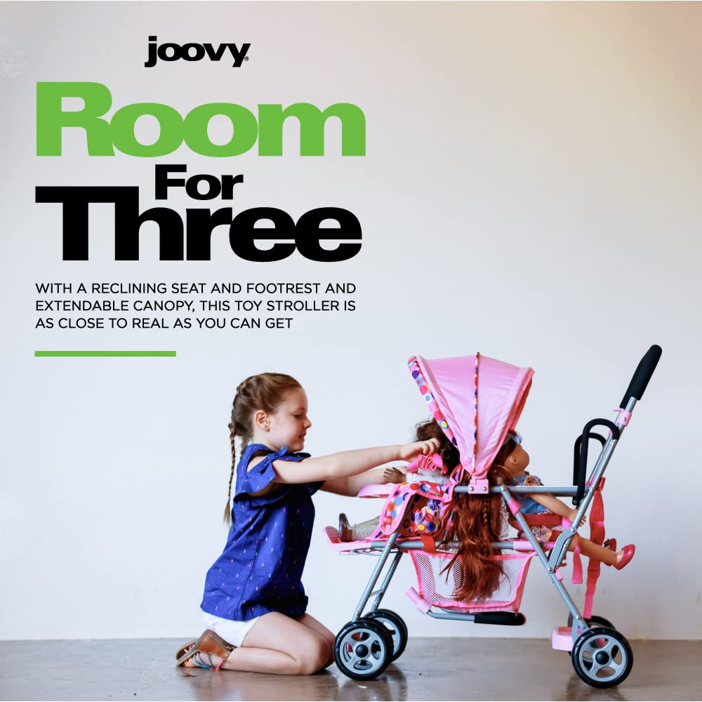 Joovy Doll Toy Booster Seat In Dot Pink - Teaches Kids Car Safety Through Play, 11.2x12.5x20.3 Inches - View #4