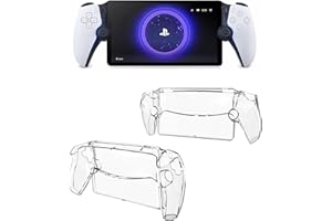 Protective Case Compitable with PS5 Portal Remote Player, FiiMan Clear PC Cover Protector for PlayStation Portal Controller (Transparent)