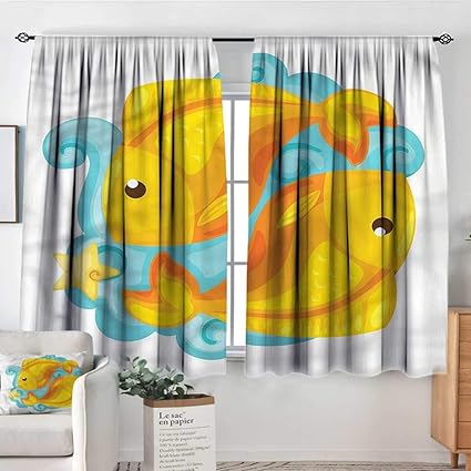 Amazon Com Familytaste Zodiac Pisces Indo Panes Drapes Cute